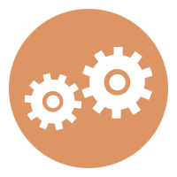 Icon of gears