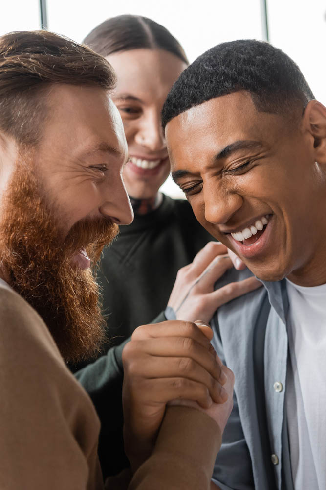 young person with a transgender pride flag