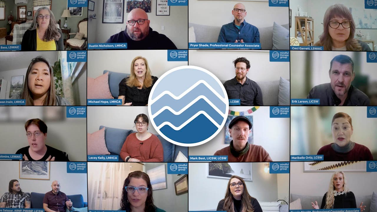 Video thumbnail showing a grid of Mindful Providers with the Mindful logo superimposed