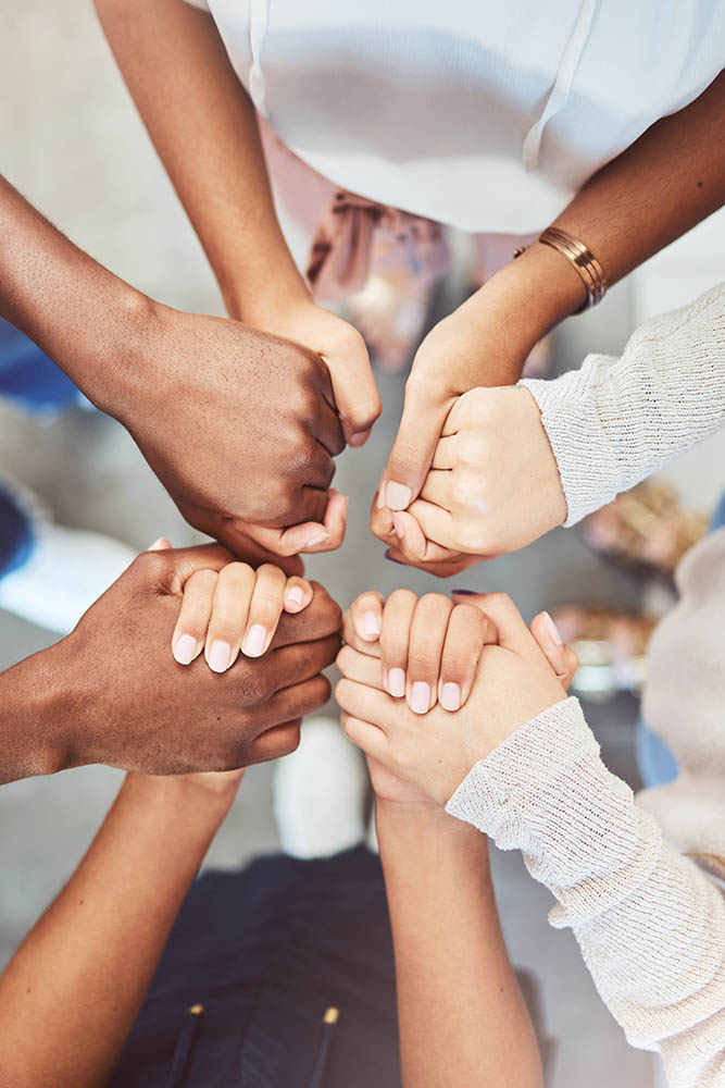 young person with a transgender pride flag