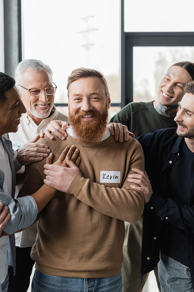 young person with a transgender pride flag