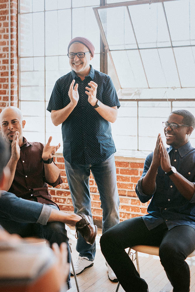 young person with a transgender pride flag