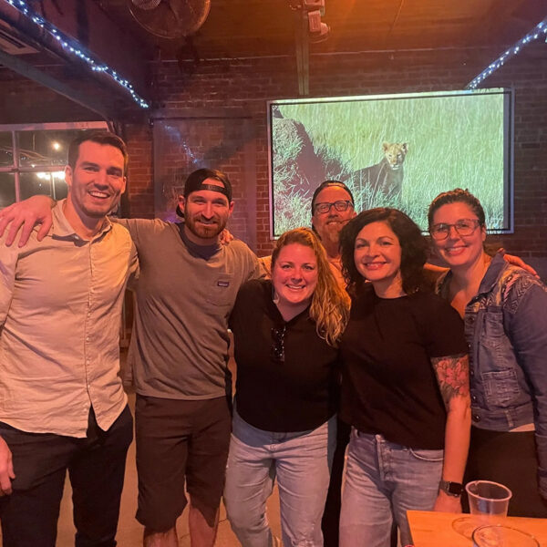Mindful Support Services Leadership group photo at a provider event