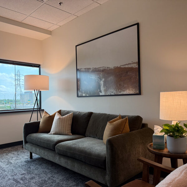 Mindful Therapy Group Bloomington office therapy room
